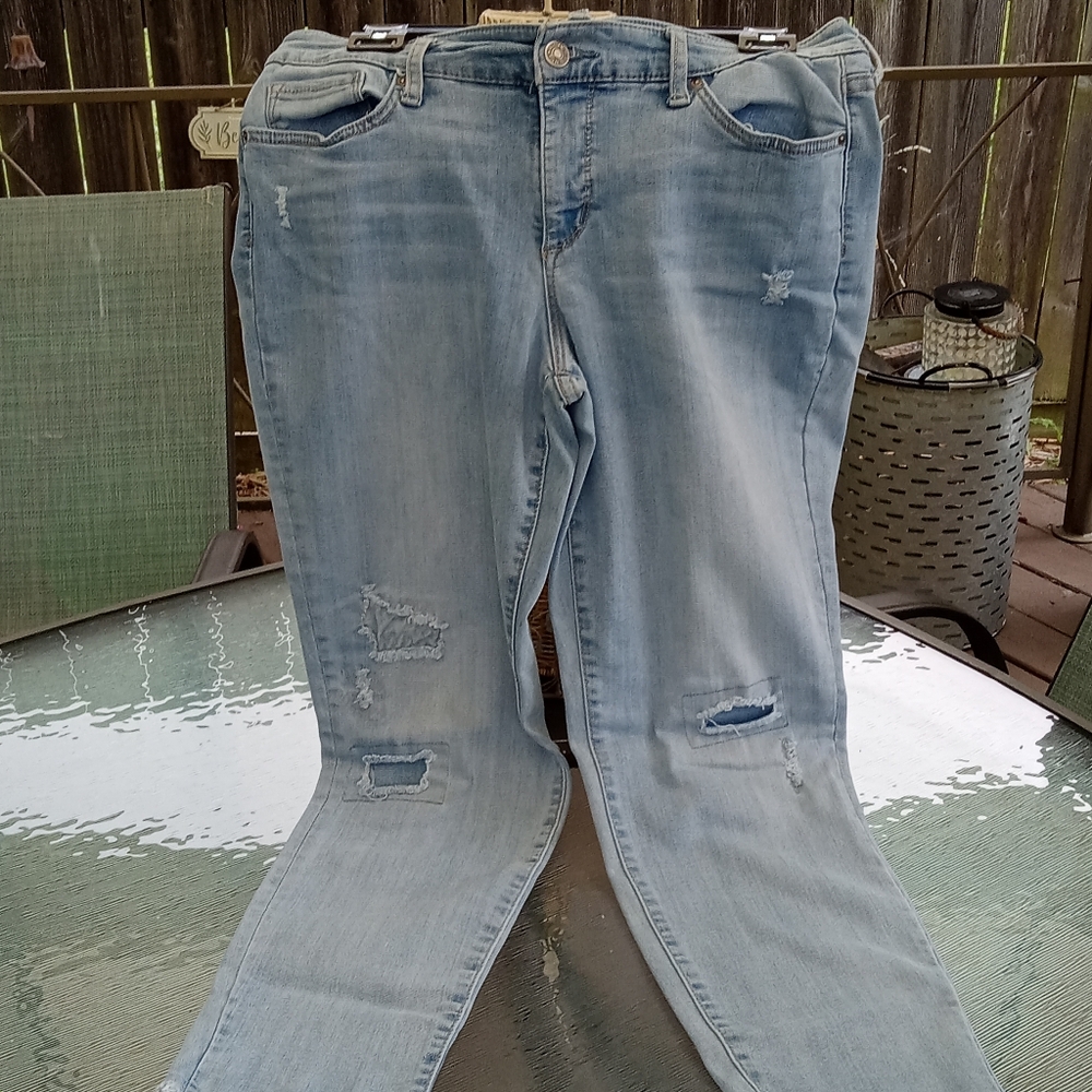 Vintage America Boho Skinny Ankle Jeans (pair 1), 12